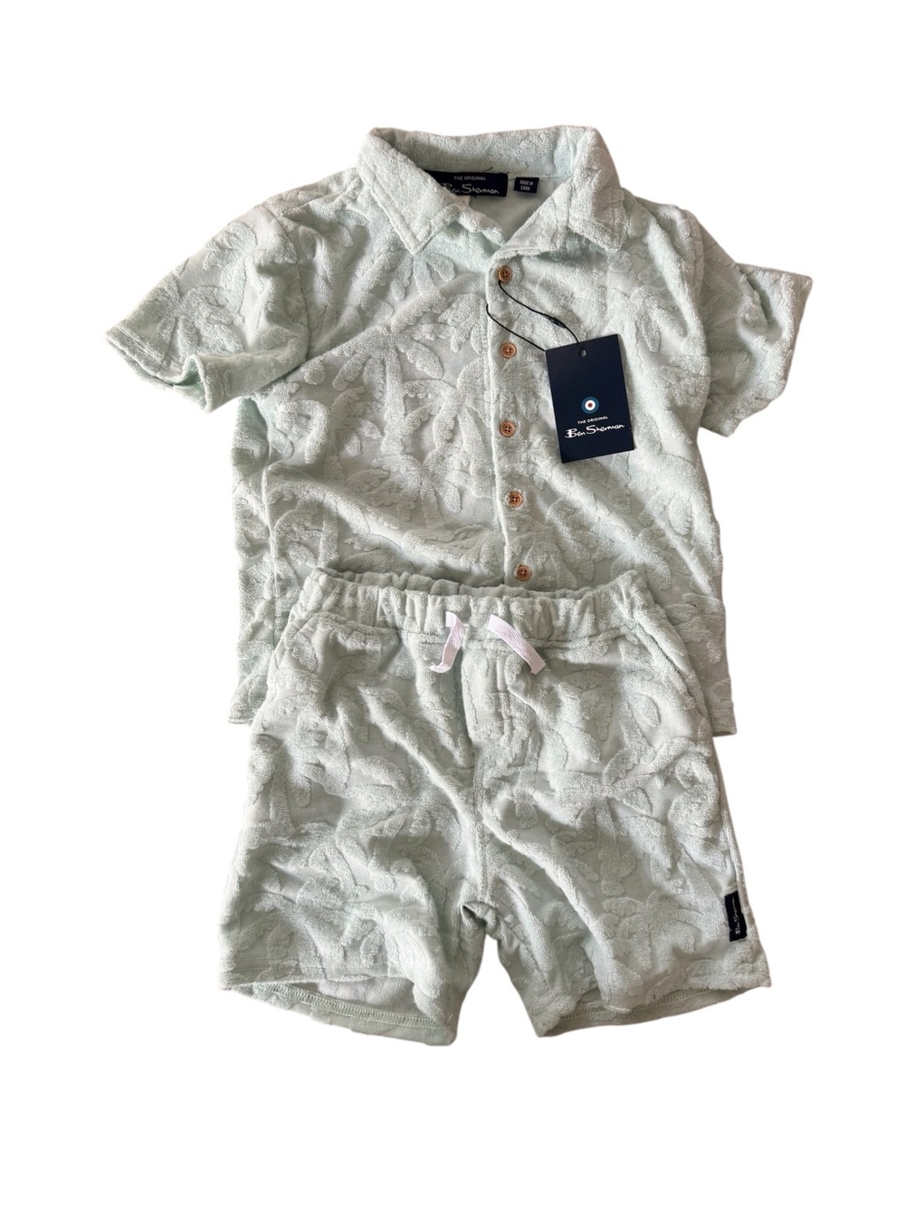 Ben Sherman Mint Green Terry Two-Piece Set